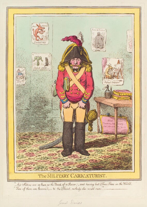 Thomas davies? ('the military caricaturist') npg d12716