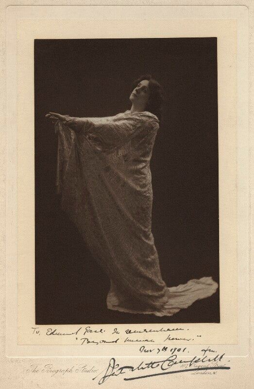 Mrs patrick campbell as mrs clara sang in 'beyond human power' npg x4611