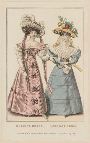 'Evening Dress. Carriage Dress', September 1827 NPG D47600