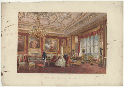 'The Rubens Room, Windsor Castle' (including King Edward VII; Queen Alexandra) NPG D33994