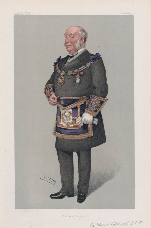 Sir edward letchworth ('men of the day. no. 897. "the grand secretary."') npg d45193