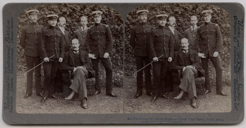 'his excellency sir alfred milner and staff, cape town, south africa' npg x26384