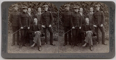 'His Excellency Sir Alfred Milner and Staff, Cape Town, South Africa' NPG x26384