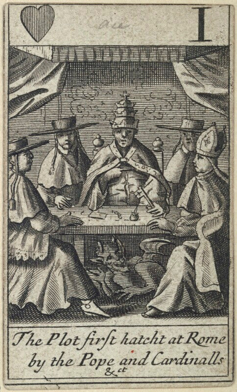 'the plot first hatcht at rome by the pope and cardinalls &ct' npg d23012(m)