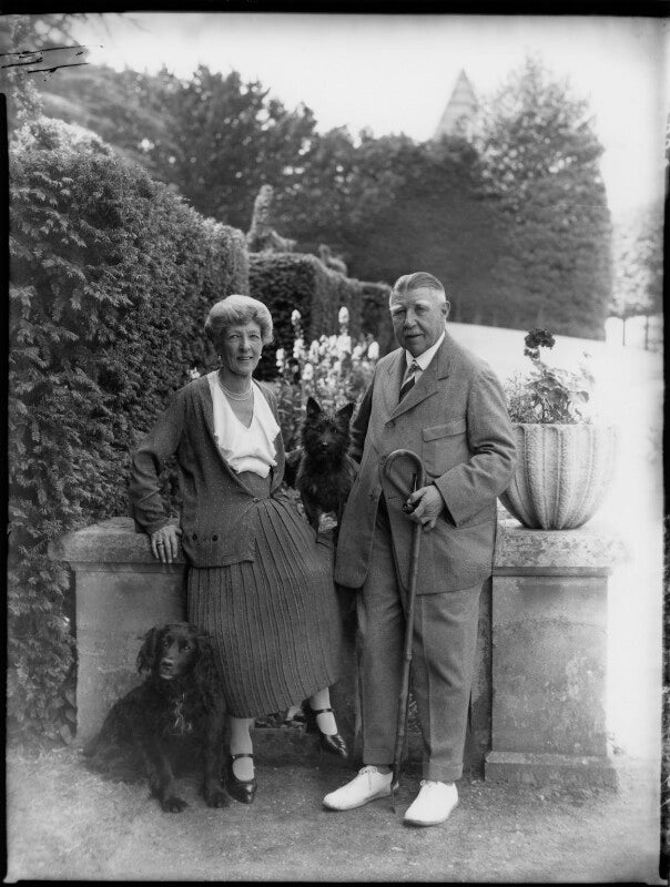 Beatrice caroline (née beaumont), lady marling; sir percival scrope marling, 3rd bt npg x151716