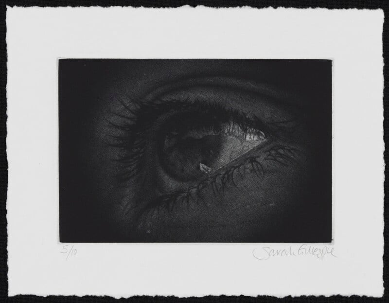 Mezzotint of an eye npg d49620