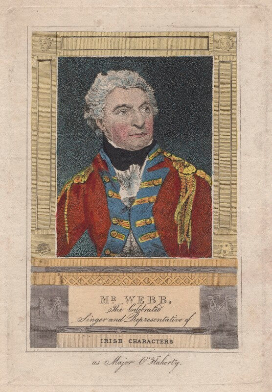 Mr webb as major o'flaherty in cumberland's 'the west indian' npg d8479
