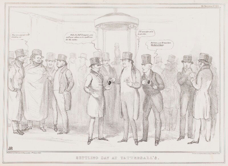 Settling day at tattersall's npg d41311