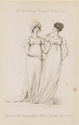 'Opera & Drawing Room full dresses, 1806' NPG D47496