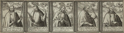 Portraits 25-29 in ''Effigies et nomina quorundam e societate Iesu qui pro fide vel pietate sun iter facti ab anno 1549 ad annum 1607'' (Rome, 1608) NPG D25317