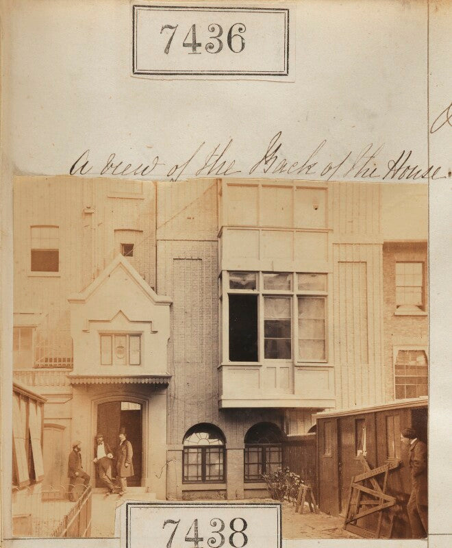 'a view of the back of the house' (four unknown sitters) npg ax57339