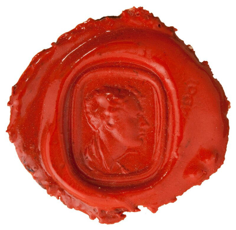 Three wax impressions from an intaglio ring (lord byron) npg d36105