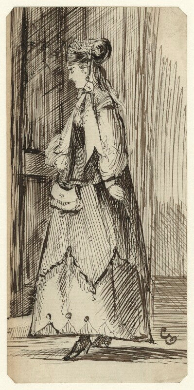 Figure study of an unknown woman npg d23211