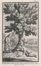 King Charles II and Coll Carless, advising under the Royal Oak (William Carlos (Careless); King Charles II) NPG D10639