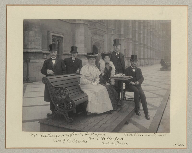 Group on the terrace of the house of commons npg x135133