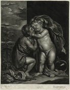 The Infants Jesus and John the Baptist Embracing NPG D11450