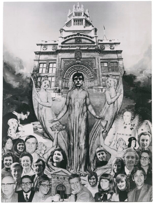 Sir roy strong and national portrait gallery staff npg x76737