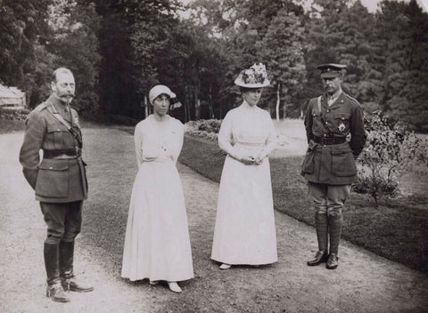 King George V; Elisabeth of Bavaria, Queen of Belgium; Queen Mary; King Albert I of Belgium NPG x194271