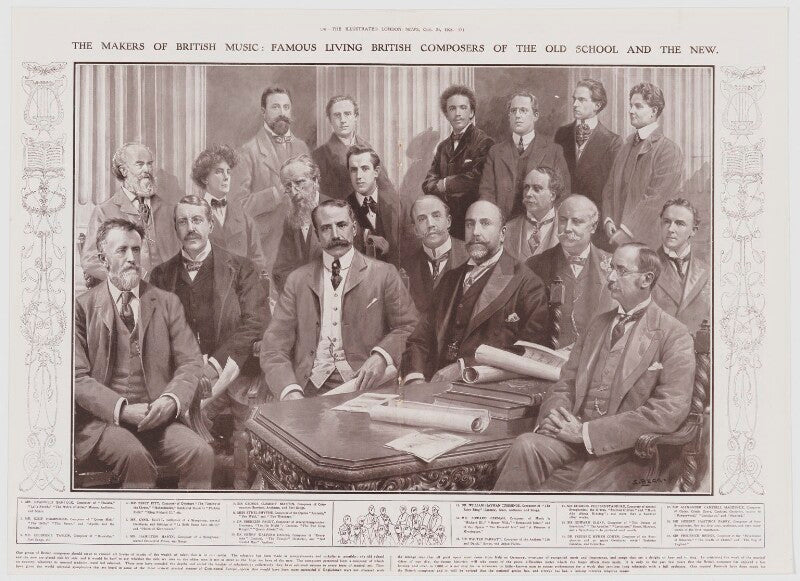 The makers of british music: famous living british composers of the old school and the new npg d42284