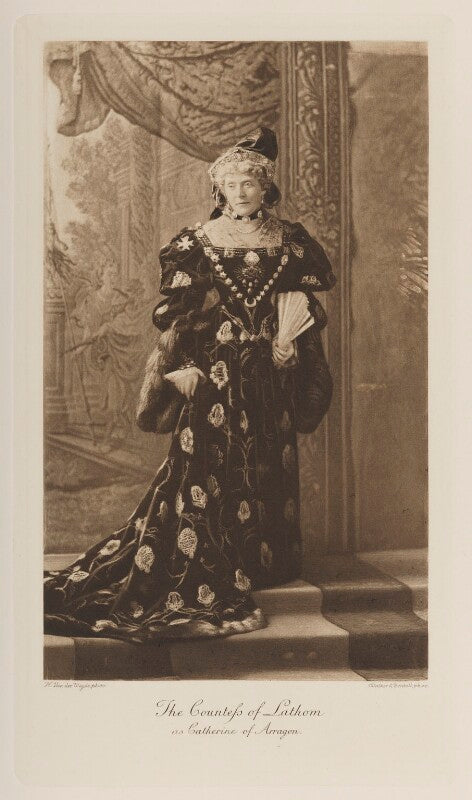 Alice (née villiers), countess of lathom as catherine of aragon npg ax41146