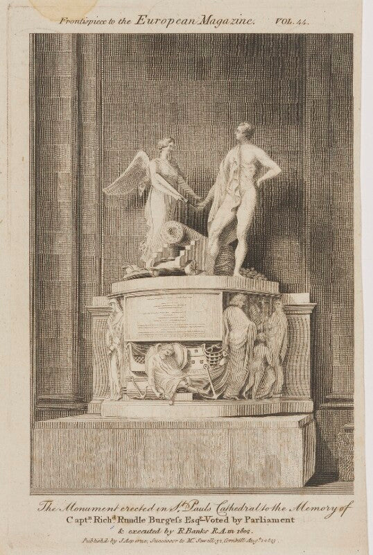Monument to richard rundle burgess in st paul's cathedral npg d47395