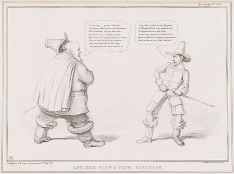 Another scene from Hudibras (Daniel O'Connell; William Sharman Crawford) NPG D41400