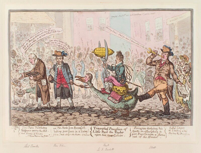 'triumphal procession of little paul the taylor upon his new goose' npg d12881