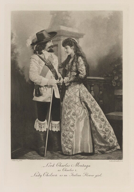Lord charles william augustus montagu as king charles i and mildred cecilia harriet, lady montagu as an italian flower girl npg ax41221