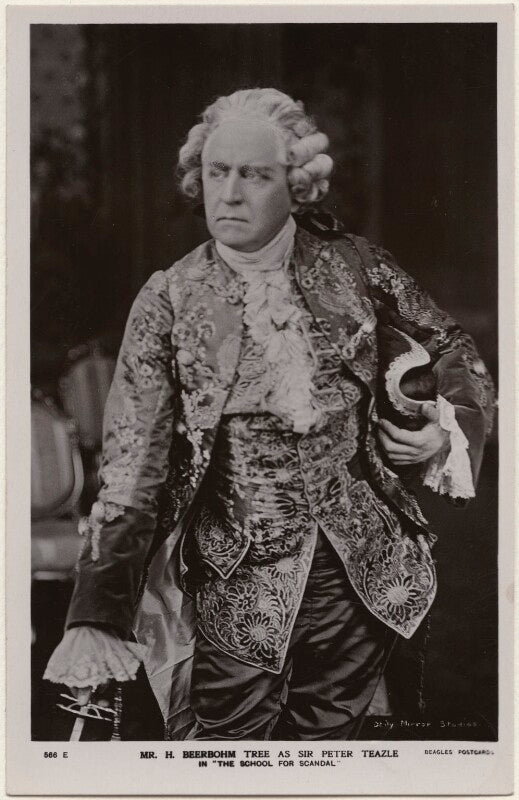 Sir herbert beerbohm tree as sir peter teazle in 'the school for scandal' npg x27043
