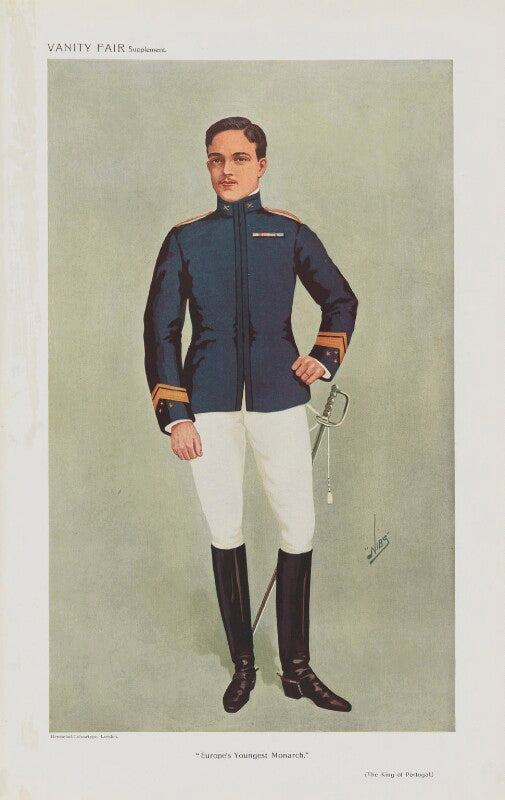 King manuel ii of portugal ('men of the day. no. 1198. "europe's youngest monarch."') npg d45520