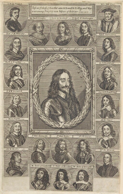 King charles i and his adherents npg d22672