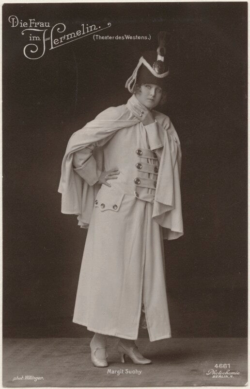 Margit suchy in 'die frau im hermelin' npg x139768