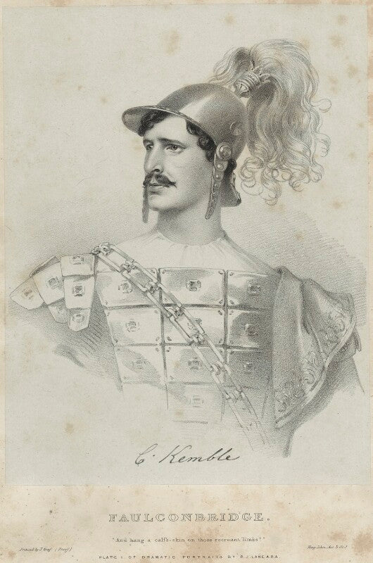Charles kemble as faulconbridge in 'king john' npg d22323