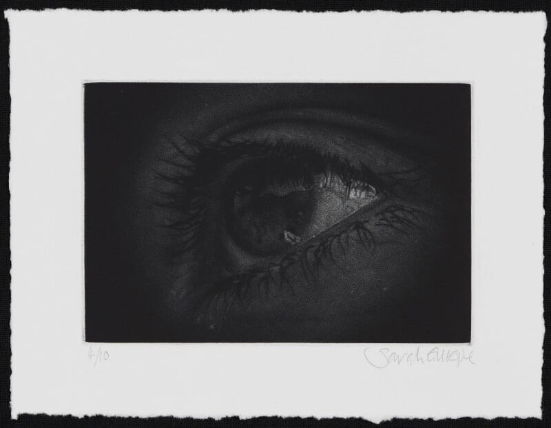 Mezzotint of an eye npg d49619