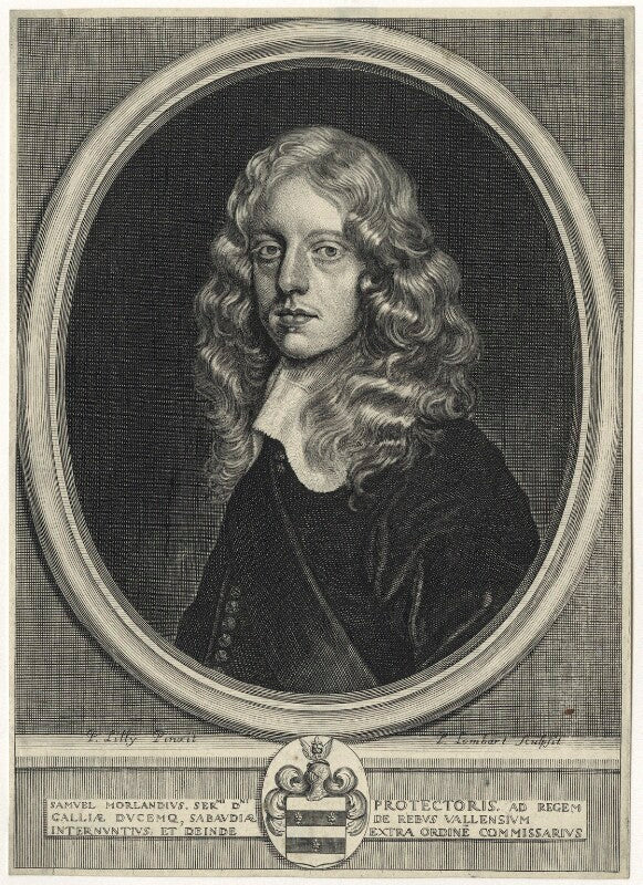 Sir samuel morland, 1st bt npg d28934