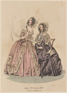 Ball dress and promenade costume, February 1842 NPG D47895