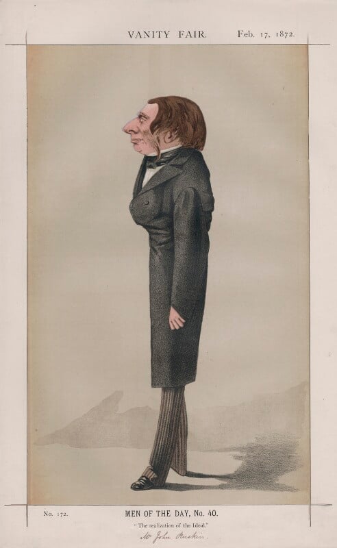 John ruskin (men of the day, no. 40.') npg d43523