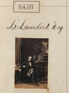 Mr B. Lambert NPG Ax58260