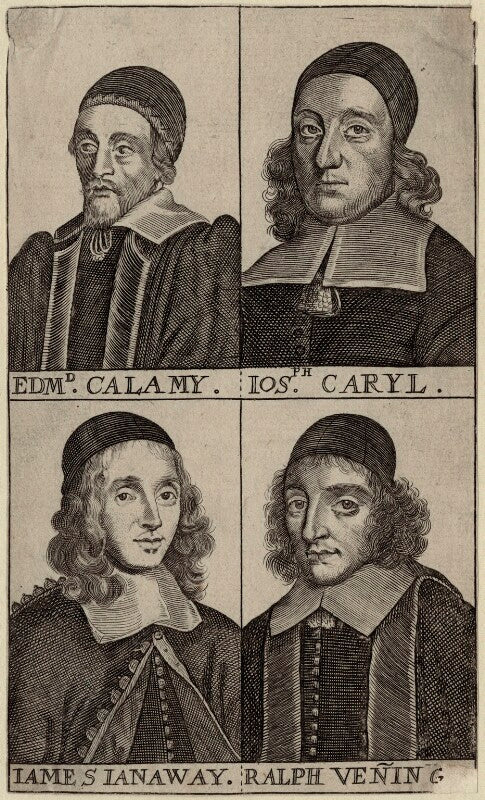 Ralph venning; joseph caryl; edmund calamy; james janeway npg d29720