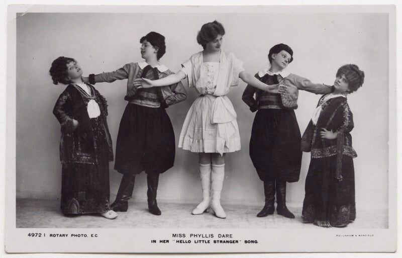 Phyllis dare in her 'hello little stranger' song npg x138243