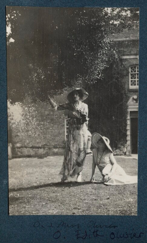 Lady ottoline morrell; edith olivier npg ax143587