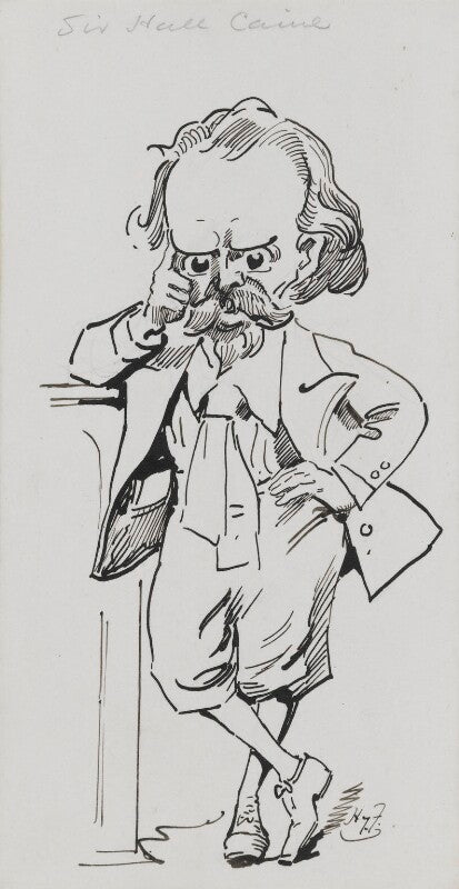 Sir (thomas henry) hall caine npg 3435