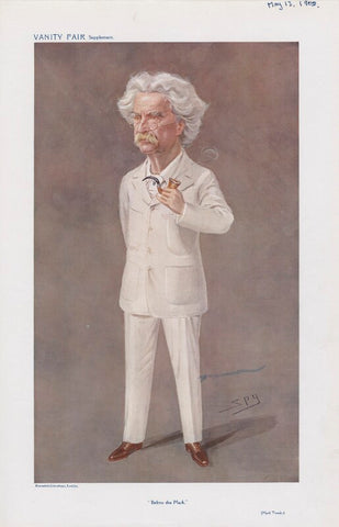 Mark Twain ('Men of the Day. No. 1118. "Below the Mark."') NPG D45432