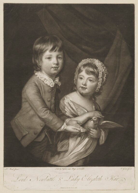 William kerr, 6th marquess of lothian when lord newbattle; lady elizabeth dormer (née kerr) npg d37444