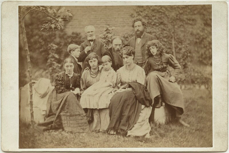 Sir edward burne jones and william morris with their families npg x131266