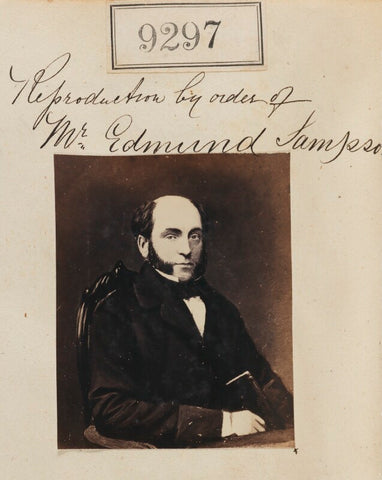 'Reproduction by order of Mr Edmund Sampson' NPG Ax59118