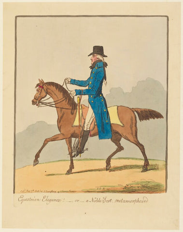 Alexander Hamilton, 10th Duke of Hamilton ('Equestrian elegance! - or - a noble Scot, metamorphosed') NPG D16092