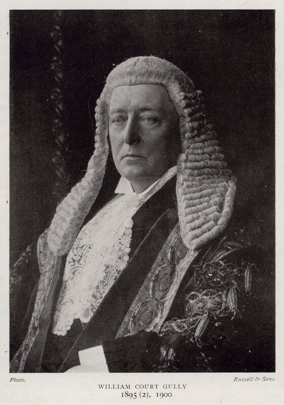 William court gully, 1st viscount selby npg x1107