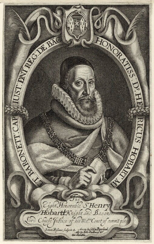 Sir henry hobart, bt npg d26101