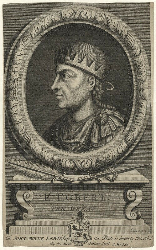 Egbert, king of the west saxons, first monarch of all england npg d23570